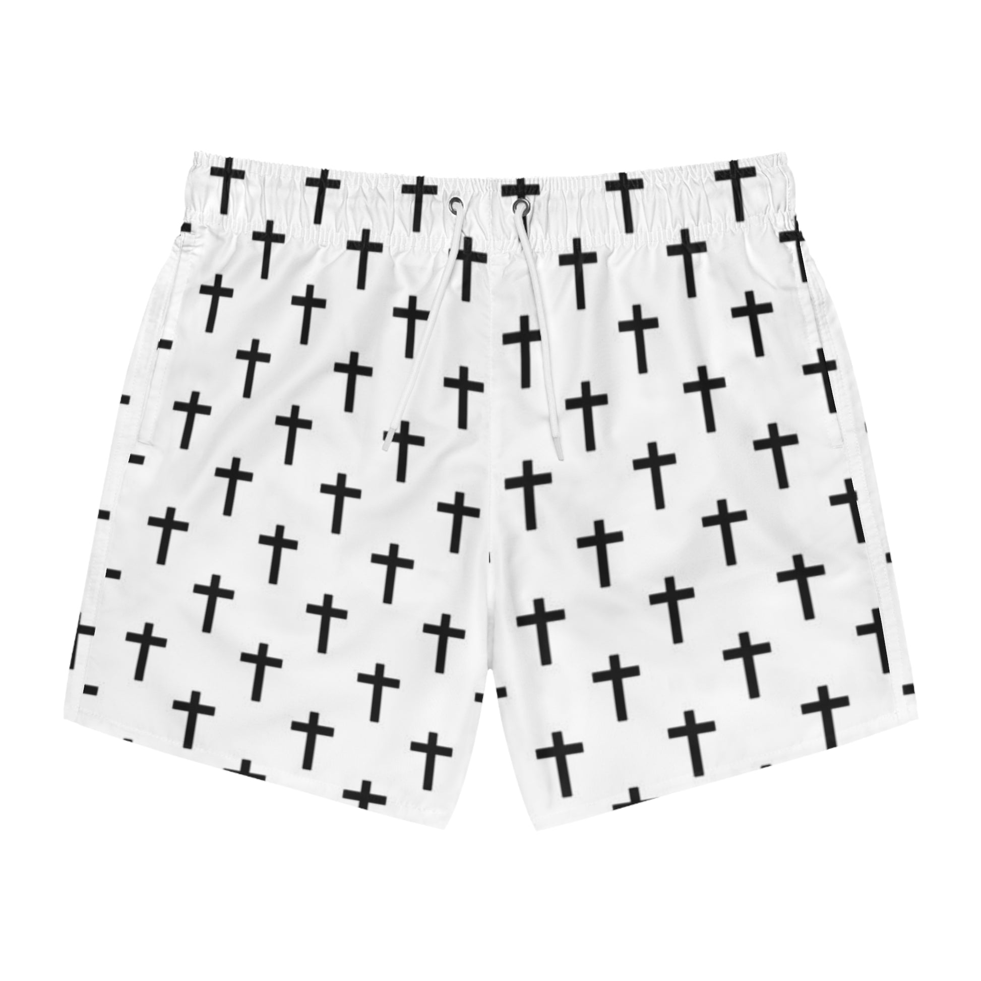 Stylish Cross Pattern Swim Trunks | Men's Swimwear