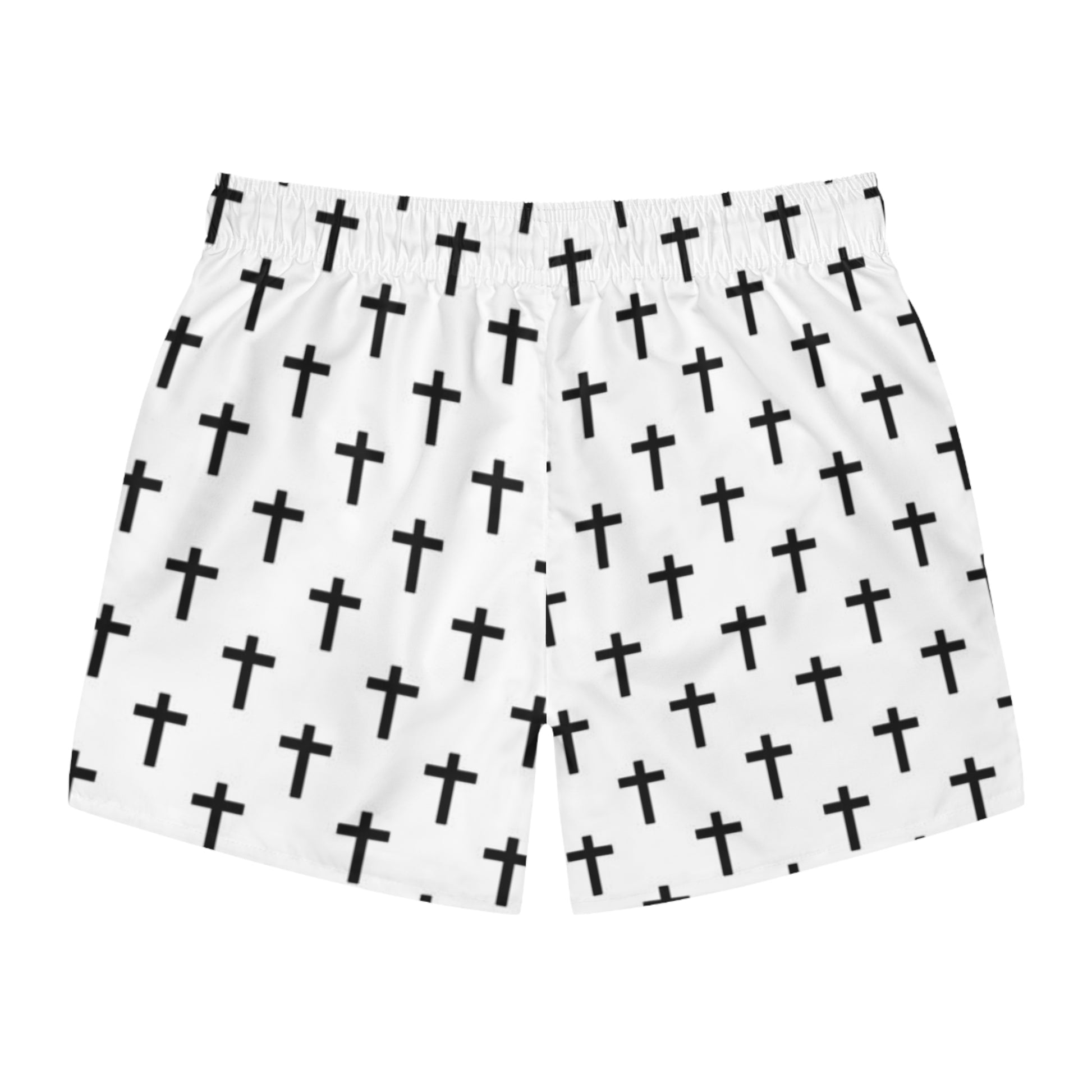 Stylish Cross Pattern Swim Trunks | Men's Swimwear